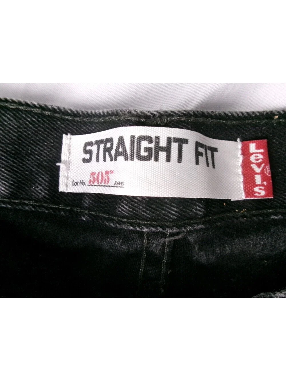 Levi's 505 Straight Fit Jeans Mens 31x30 Black Denim 100% Cotton